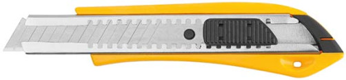 Technical knife 18 mm reinforced plastic, blade 15 segments