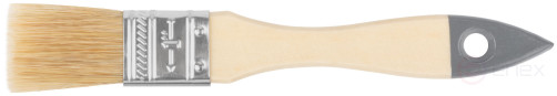 Кисть флейцевая "Лайт", натур. cветлая щетина, деревянная ручка 1" (25 мм)