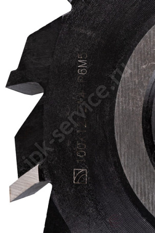 Trekhstor disc milling cutter. different types. tooth 100x08x32 Z=14 type 2 P6M5