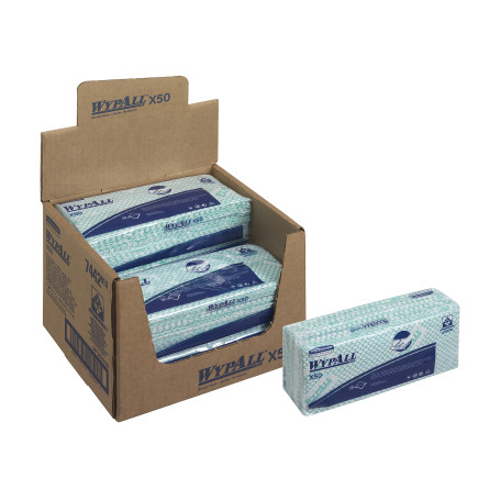 Вайпол X50, зеленые, 1 слой, 6x50л. (6 упаковок x 50 листов)