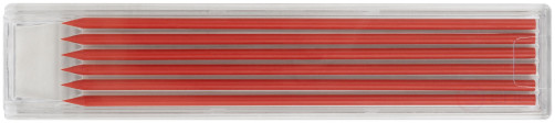 Replaceable pencils for construction pencil, red, 6 pcs.