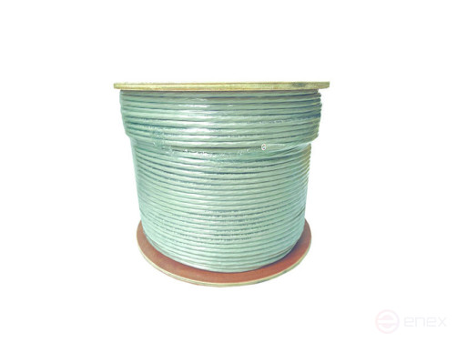 UTP 4 SAT6A 23AWG Cu Ripo Premium Twisted Pair Cable, 100m,Fluke test (KSVPV -6A 4*2*0.58 ), grey