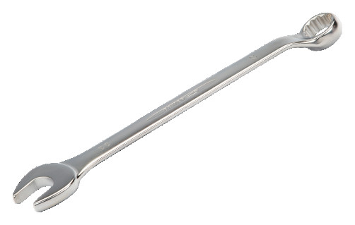 Key combination curved, 11 mm, chrome-plated