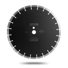 Diamond segment disc on fresh concrete Messer A/A. The diameter is 400 mm.