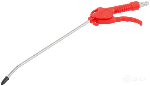 Extended 270 mm purge gun, plastic body, quick-release connection