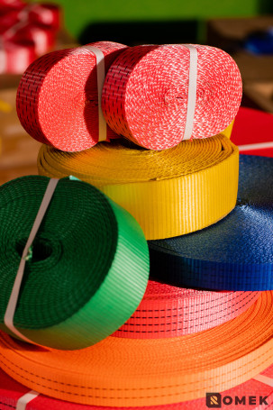 Belt tie tape 50 mm / 3000 DAN (red), 100m