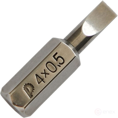 Бита отверточная ПРАКТИКА "Профи" SL-0,5х4,0мм 25мм (2 шт), блистер (034-854)