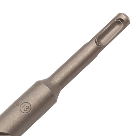 Бур по бетону, двойная спираль, три пылеотводящие кромки, 18 x 600 мм DENZEL