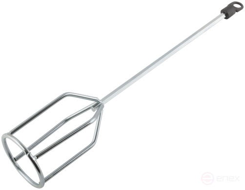 Миксер для строительных смесей повышенной вязкости оцинкованный 80х400 мм