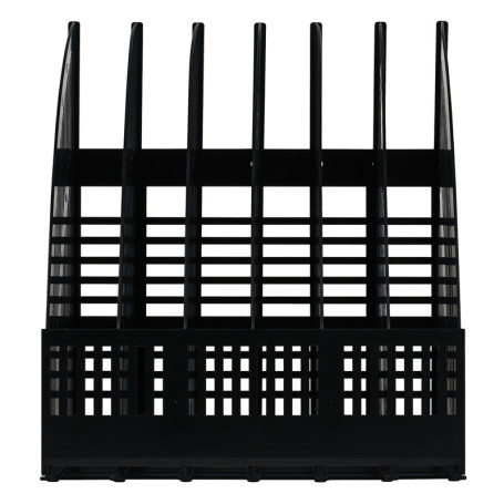 Paper tray vertical STAMP "Line", prefabricated, 6 compartments, black