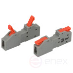 ERA terminal NO-225-402 plug-through 222-2411R with levers 1 pole 0.08-2.5/4 mm2 pack of 20 pieces