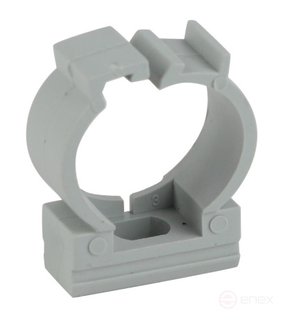 Fasteners-clip ERA CLIP-F-32 for pipe with retainer grey d32mm 40pcs