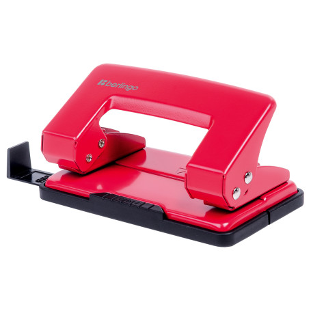 Berlingo "Universal" hole punch 10 l., metal, assorted, with ruler