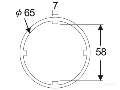 Nut head for 8-speed gearbox 3/4" 58mm (SCANIA) JTC