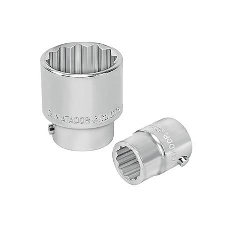 20 mm (3/4") The end head is a twelve-sided 24 mm