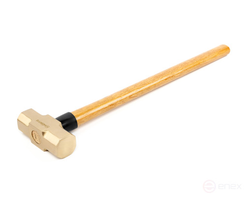 Кувалда 7,2 кг AlCu рукоятка дерево гикори искробезопасная 191G-1034, HORTZ
