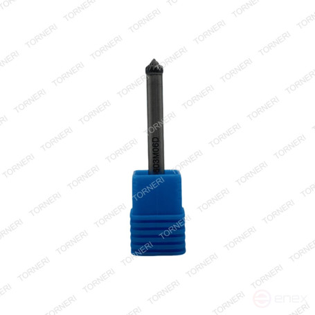 Carbide borehole type K060306 (conical), 6.0 mm, shank 6 mm, double notch TORNERI T018428