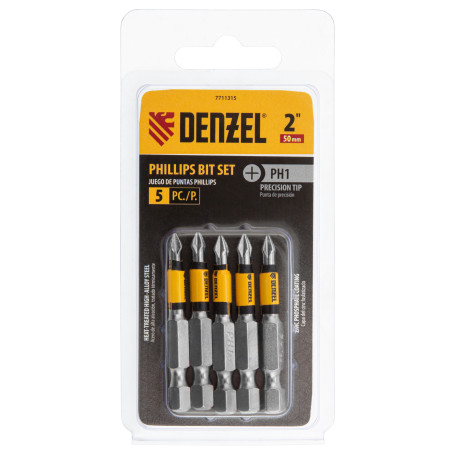 PH1x50 bits, 5 pcs.// Denzel