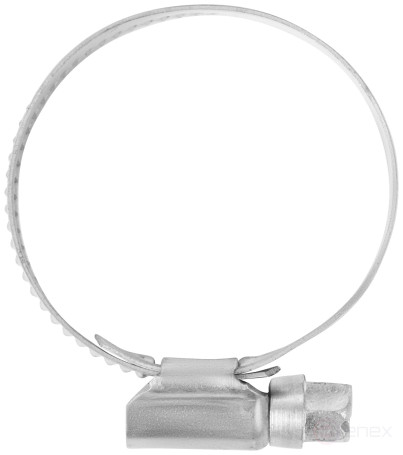 Crimping knurled clamp, width 12 mm, stainless steel.steel 25-40 mm