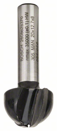 Milling cutters 8 mm, R1 10 mm, D 20 mm, L 12.4 mm, G 46 mm