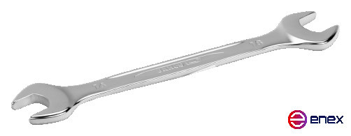 Двусторонний рожковый ключ, 12х13 мм, хромированный