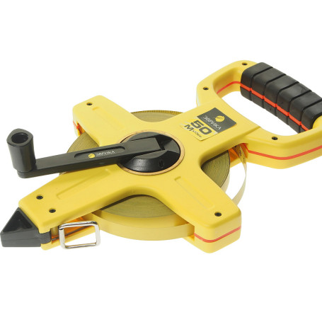 ER-04050 50m 13mm Geodetic Tape Measure with handle and EUREKA Steel Tape/1/6/12 NEW