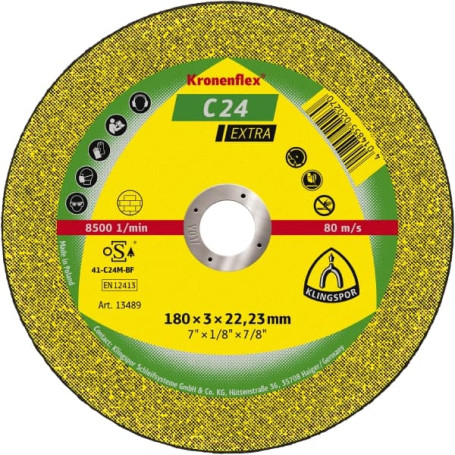 Cutting wheel C 24 Extra, 100 x 2.5 x 16