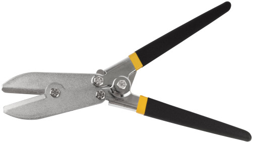 Crimping pliers for sheet metal, PVC coated handles, 255 mm