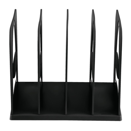 Лоток-сортер вертикальный СТАММ, сборный, 4 отделения, черный