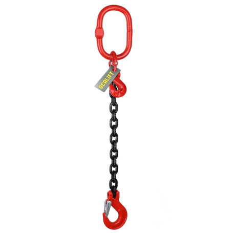 OCALIFT Chain sling 1SC 8T 6m with shorteners black chain 8kl G80 1sc8000t6h