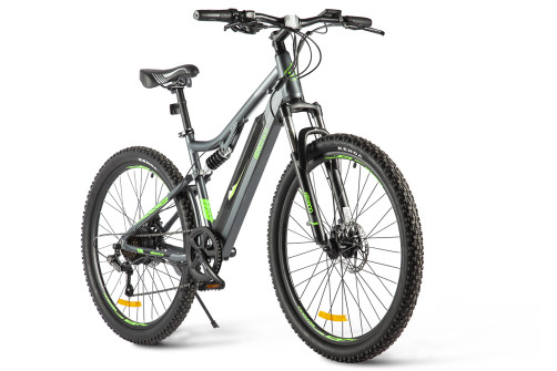 Велогибрид Eltreco Walter Черно-зеленый-2502