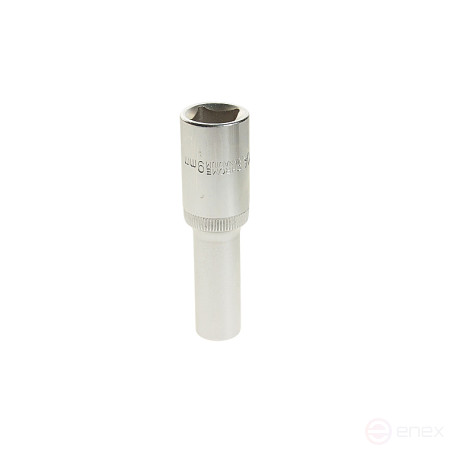 Головка торцевая 9мм 1/2" 6-гранная глубокая L=80мм ЭВРИКА ER-91502 1/160