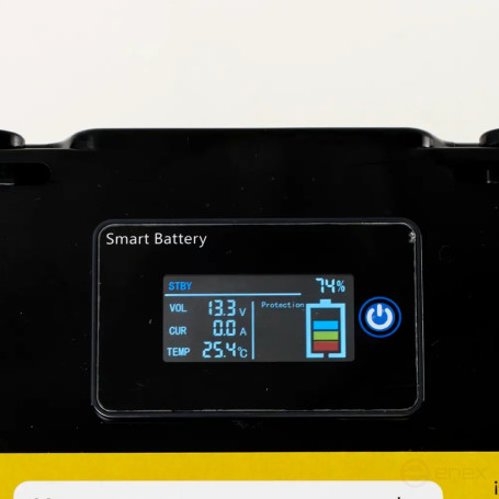 Литиевый аккумулятор тяговый LITOMAX LiFePO4 12V 100Ah 1280Wh c Bluetooth + small monitor IP65