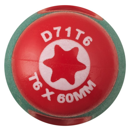 D71T6 Отвертка стержневая TORX® ANTI-SLIP GRIP, T6x60