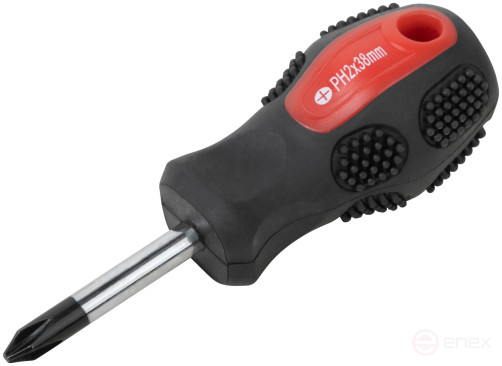 Screwdriver "Master", CrV steel, rubberized handle 6x38 mm PH2