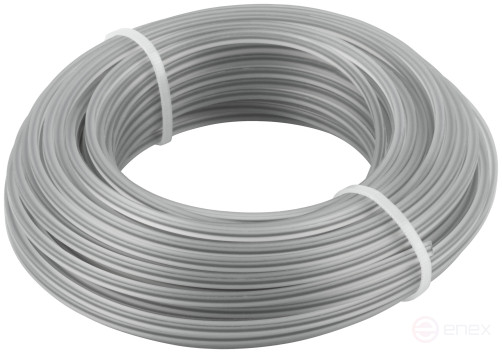 Fishing line for garden trimmers reinforced, polyamide core, "Square" 2,4 mm x 15 m