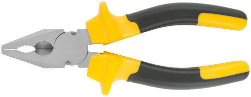 Combined pliers "Start" black and yellow rubberized handles, chrome-nickel coating 165 mm