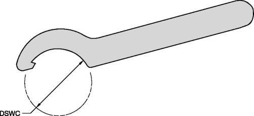 HSW80M Hook Wrench