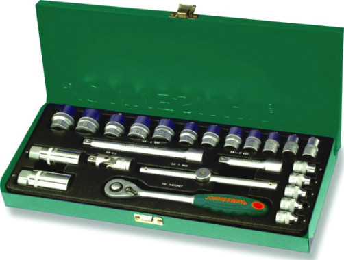 S04H3125S Набор головок торцевых 3/8"DR, 6-22 мм, 25 предметов