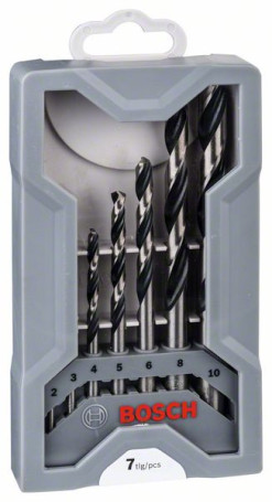 Spiral drill bit made of high-speed steel HSS PointTeQ Mini X-Line, set of 7 pcs.