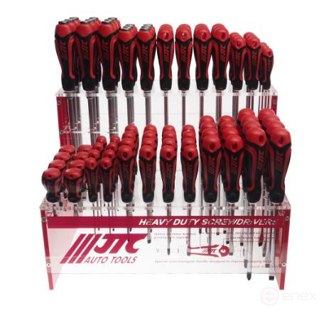 Набор отверток силовых 84 предмета на стенде JTC