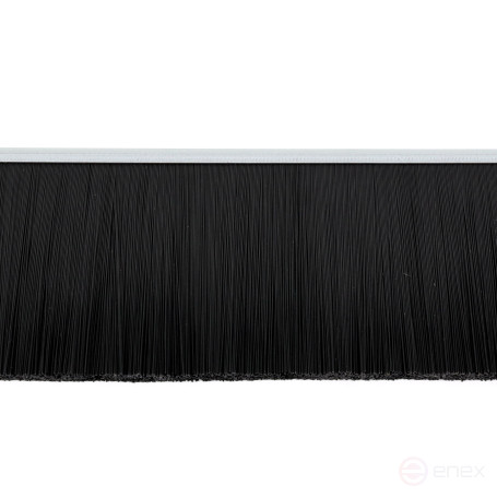 Strip brush linear sealer 2500*70*5 , pile height 65 mm PPL black 0.25 (EB-1212)