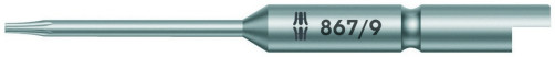 867/9 С TORX® бита, сверхтвёрдая, хвостовик 4 мм Halfmoon, TX 7 x 64 мм, d рабочего конца 2.3 мм