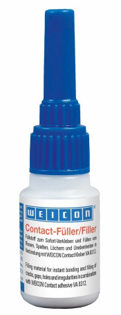 WEICON Contact Filler (30 g) is used in combination with VA 8312 for instant gluing and filling cracks