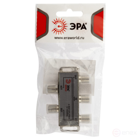 ERA SIMPLE DS-F-03 TV divider 4 branches for F connector 5-1000 MHz package 1 pc