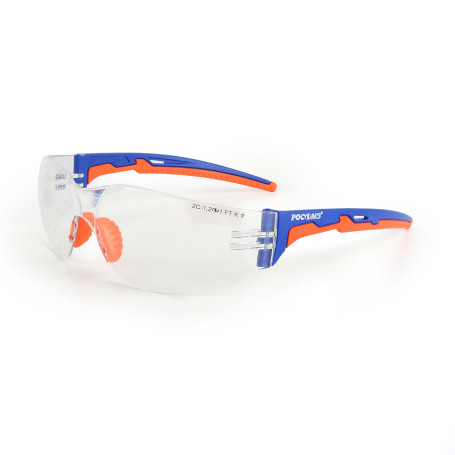 Safety glasses open O15 HAMMER ACTIVE DIAMOND (2C-1.2 PC) with soft nose guard, 30 pcs.