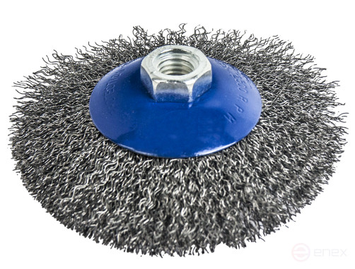 Кордщетка для МШУ радиальная с наклоном мягкая ПРАКТИКА 125 мм М14