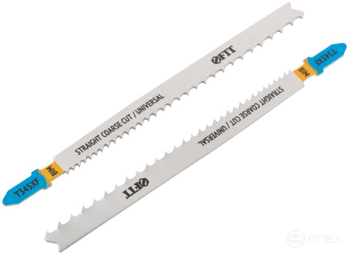 Canvases on wood, metal, plastic, Bimetal, milled teeth, 132/106 mm, variable. Pitch (T345XF), 2 pcs.