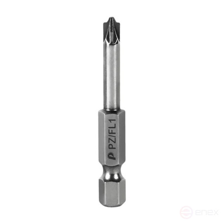 Бита отверточная ПРАКТИКА "Профи" PZ/FL1 х 50мм, для электротехнических работ (2шт), блистер (906-807)