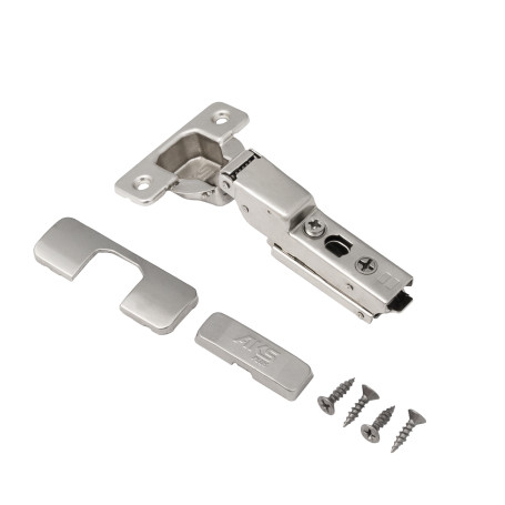 Inner hinge with door closer 45mm h0 clip-on AKS PLUS 3D narrow (self-tapping screws, plugs)